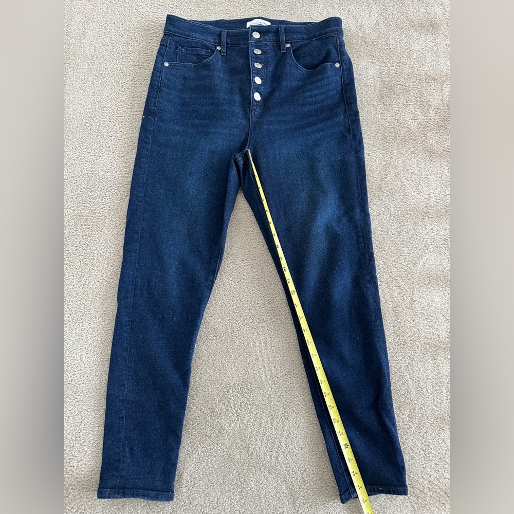 Loft button fly skinny jeans